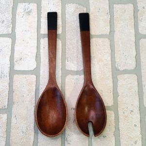 💥Set of 2 wooden spoon salad sets